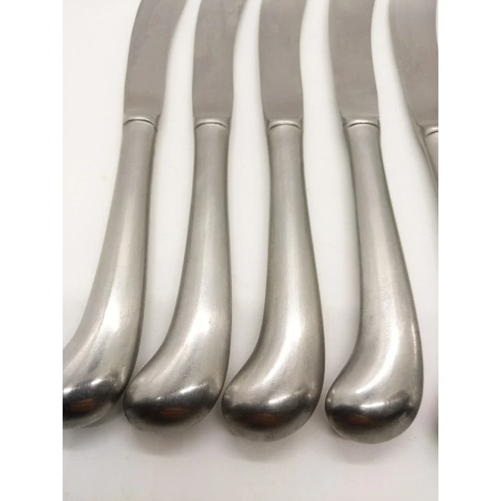 8 Supreme Cutlery Liberty Bell Stainless Dinner Knives 8 1/2